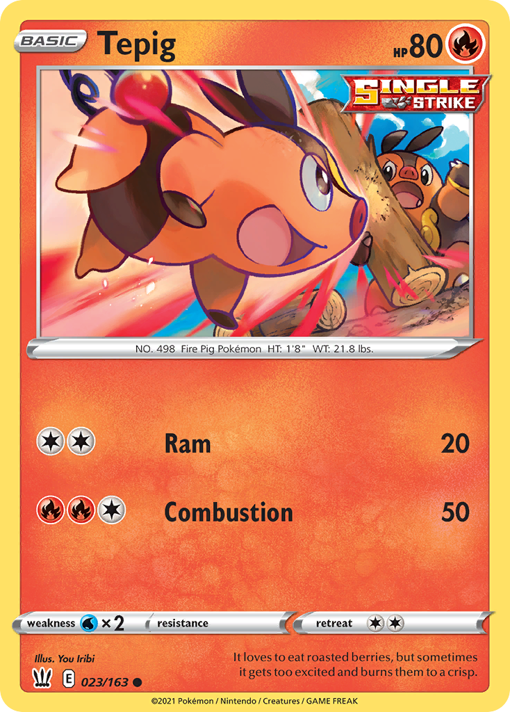 Battle Styles Tepig #23/163